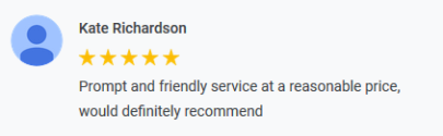 latest google review